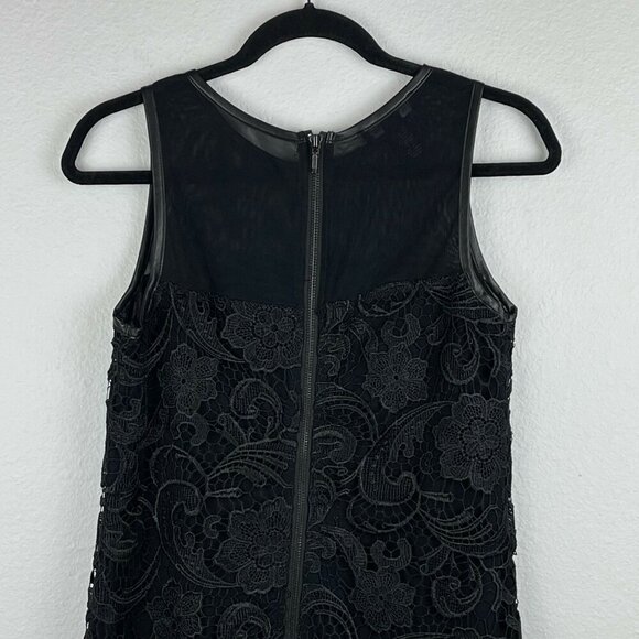 INC International Concepts Dress Womens Sz 4 Sheath Sheer Lace Sleeveless Black - Picture 4 of 7